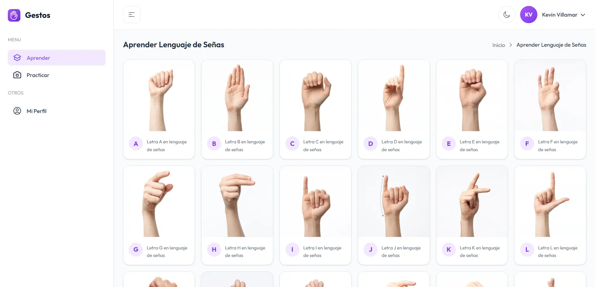 Reconocimiento de Gestos — Lenguaje de señas con MediaPipe Hands